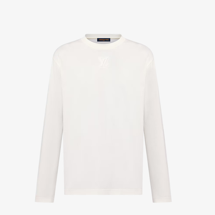 24FW 루이비통 1AGJQG Embossed LV Long-Sleeved T-Shirt