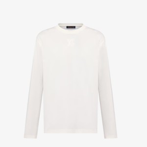 24FW 루이비통 1AGJQG Embossed LV Long-Sleeved T-Shirt