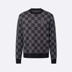 24FW 루이비통 1AFWI0 Damier 라운드 스웨터