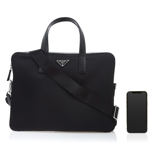 SA 프라다 서류 비지니스백 Prada Re-Nylon and Saffiano leather briefcase 2VE368 36X28X4cm