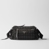 SA PRADA Re-Nylon bag with studs 26x16x10cm