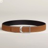 에르메스 JOCKEY 벨트 버클 & 양면 가죽 스트랩 38mm