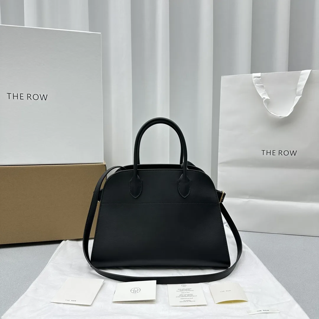 THE  ROW Margaux 12  가죽 백 32X15x25cm