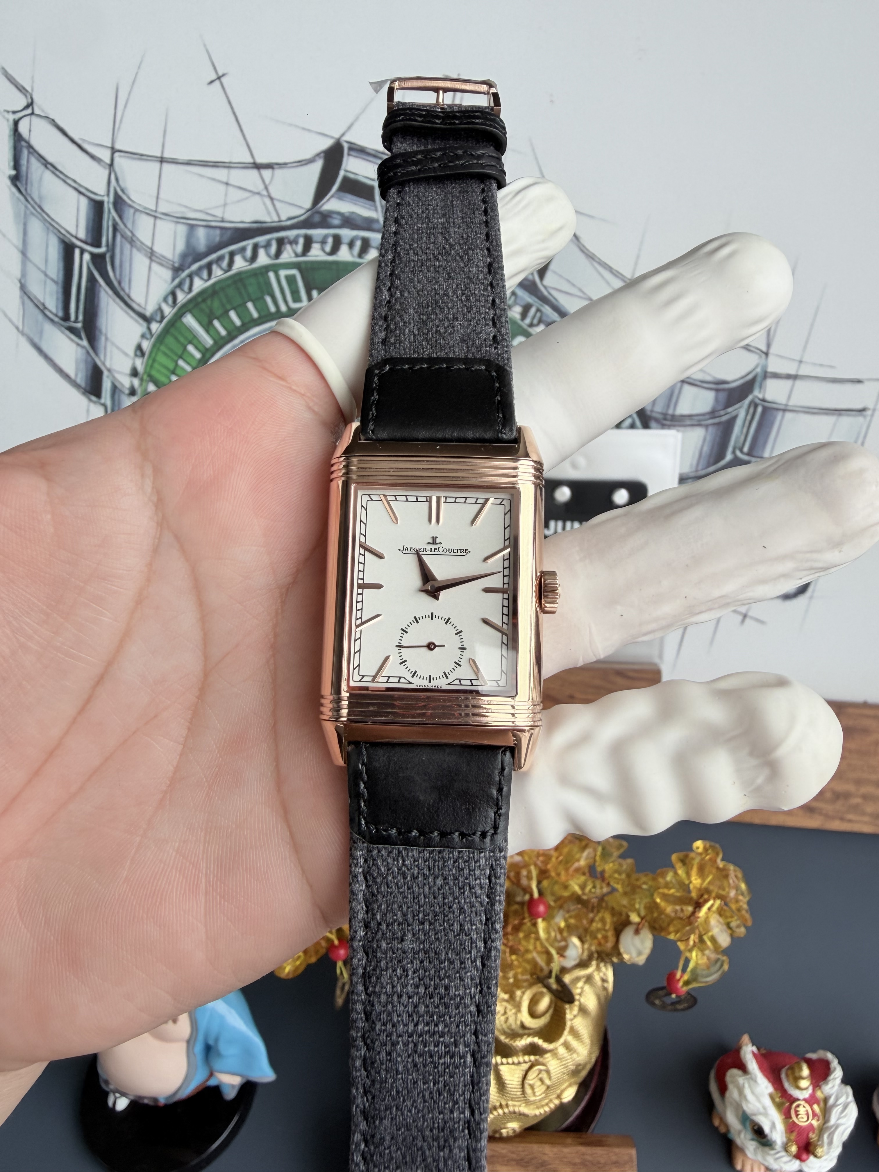 JJF l Cal.854 l Jaeger-LeCoultre 리베르소 트리뷰트 47X28.3X11 mm