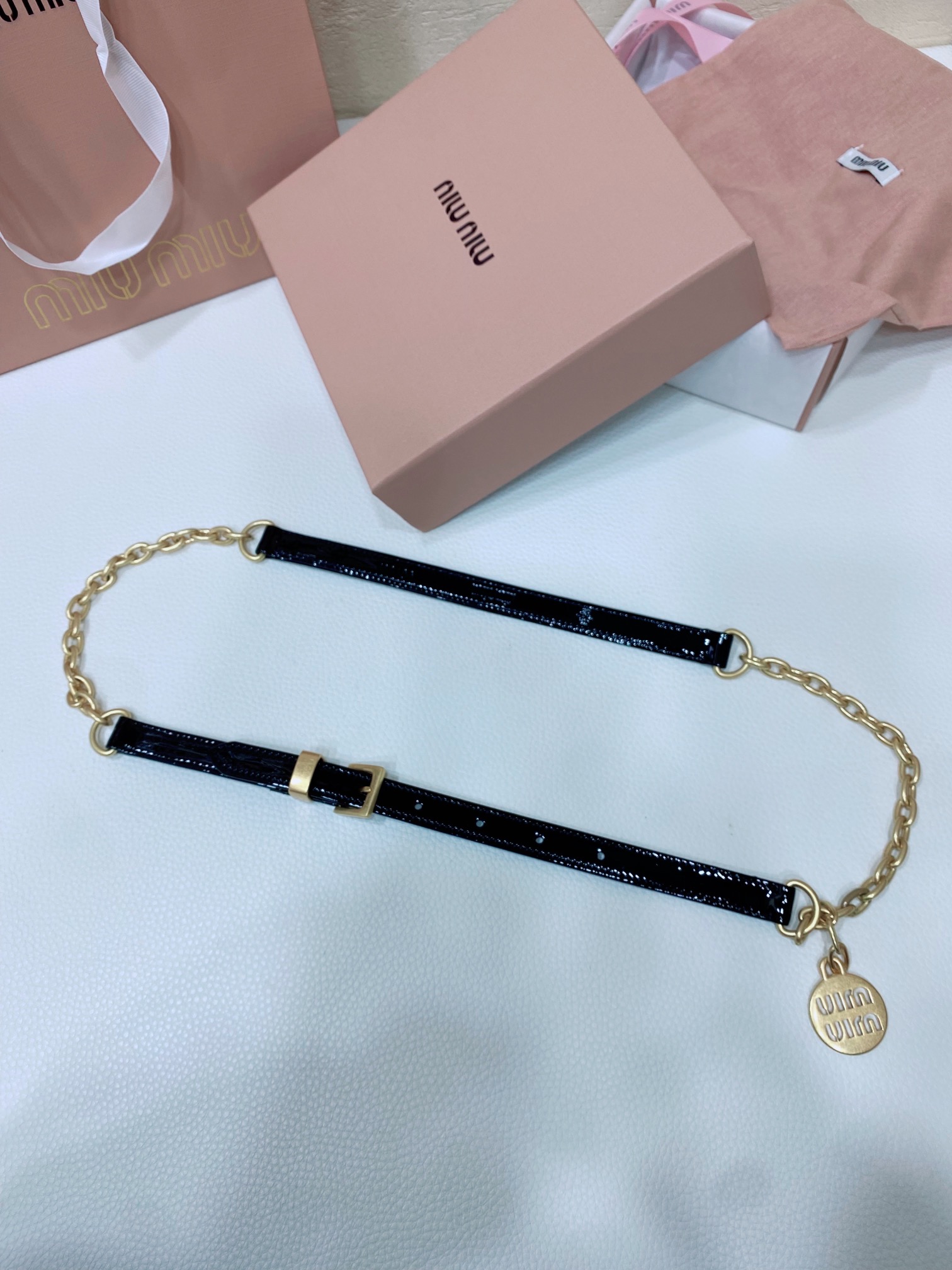 로고 체인 벨트 15mm