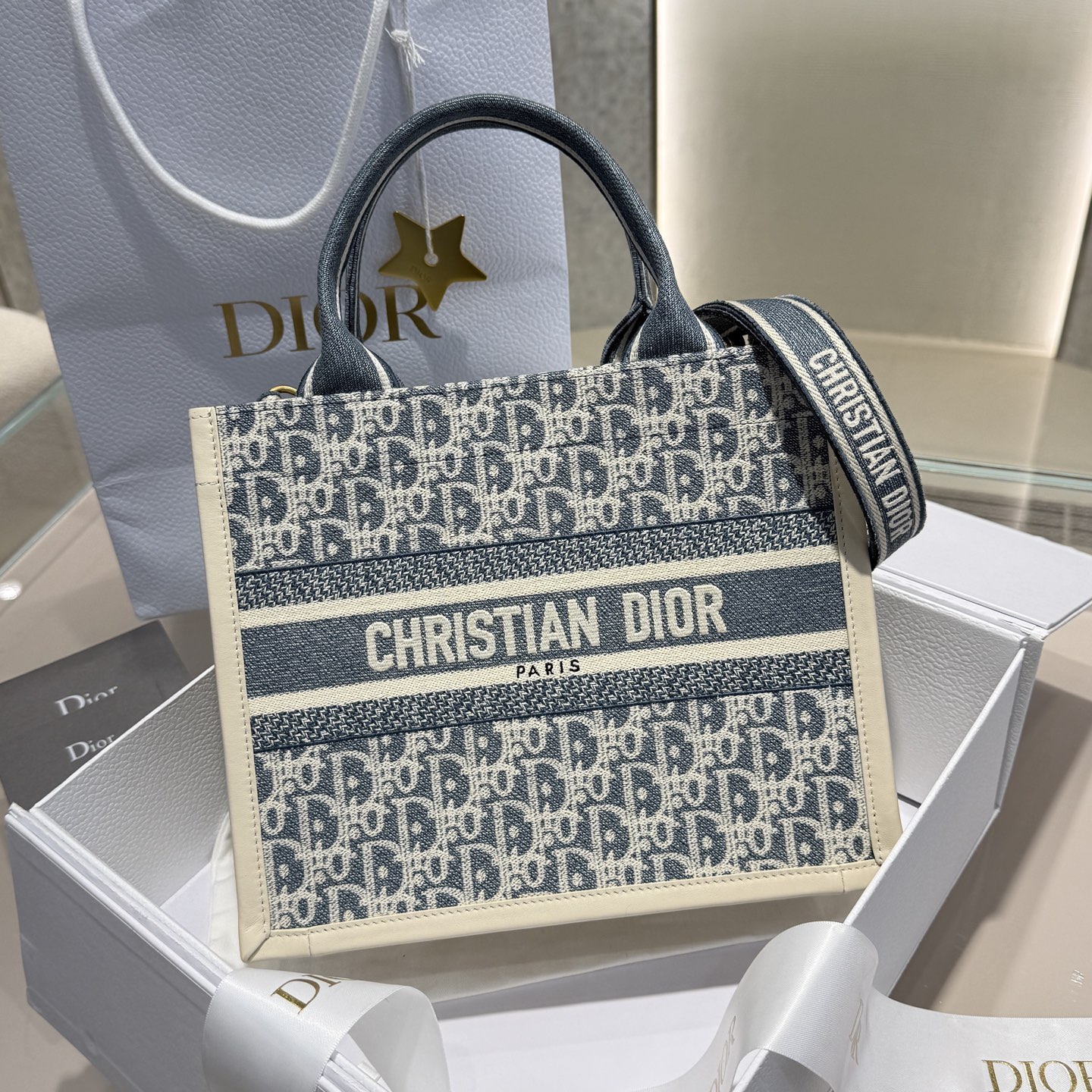 DIOR 디올 북 토트 스몰 M1325CZEM 26cm