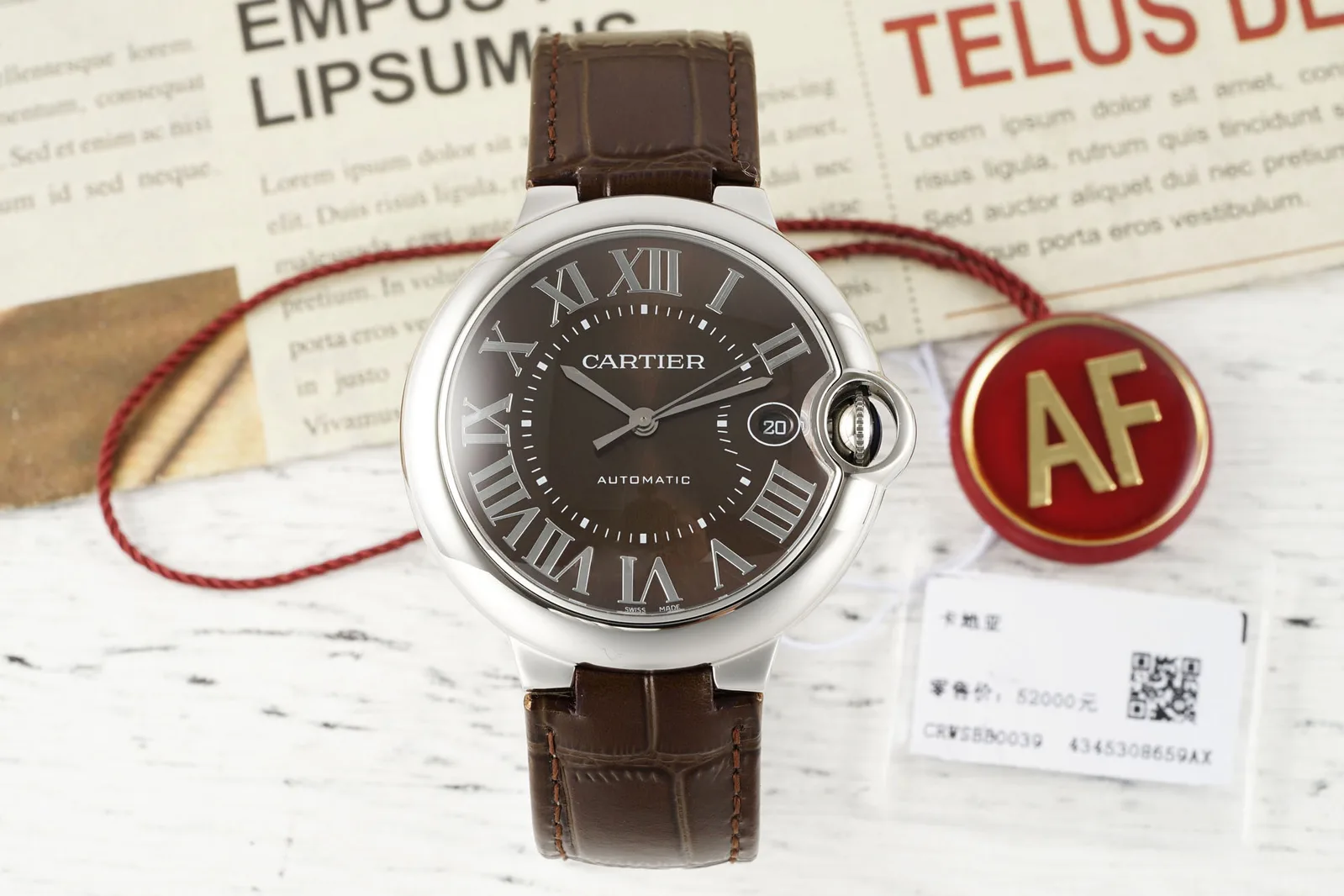 AF | 2824 무브먼트 l 40mm l  까르띠에 워치 발롱 블루